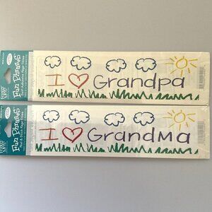 GRANDMA & GRANDPA PEEL & STICK STICKERS